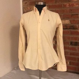 Ralph Lauren yellow striped button down oxford